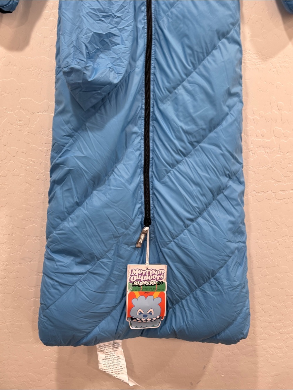 NWT Morrison Outdoors Little Mo Sleeping Bag Blue 3T 5T Down - Picture 3 of 8